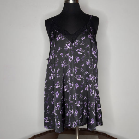 Torrid Floral Print Lace Trim Cami - Size 2X