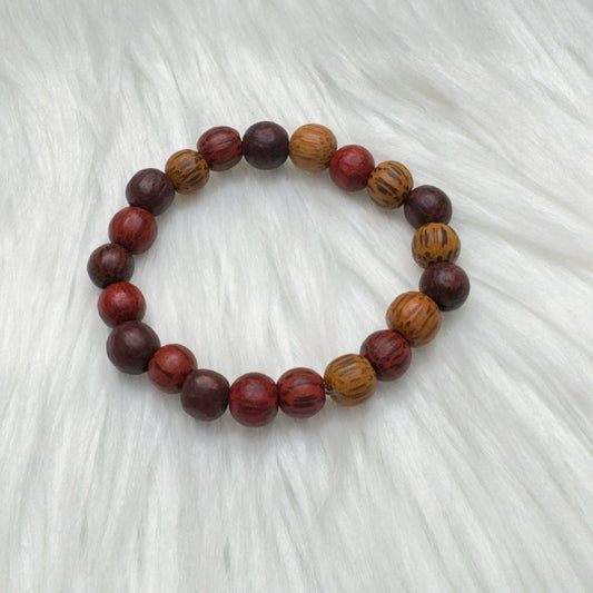 Inga Ann's Wood Beaded Bracelet