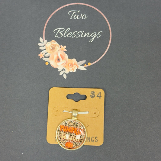 Two Blessings Charm - Pumpkin Season