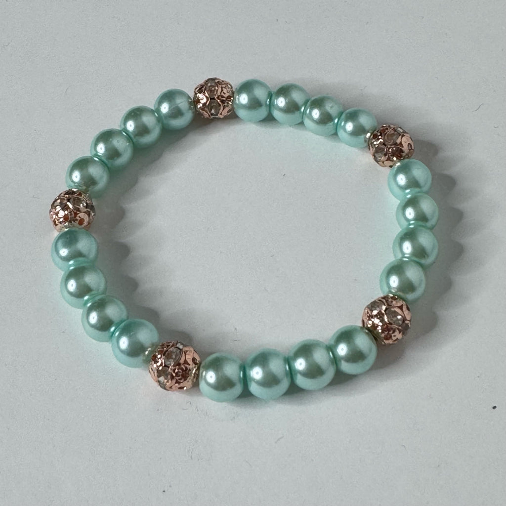 Inga Ann's Mint Pearll Bracelet