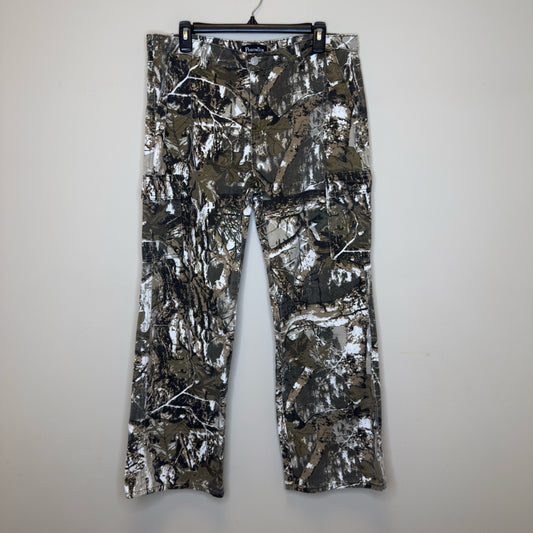 Pinkymoor Camo Wide Leg Jeans - Size Large
