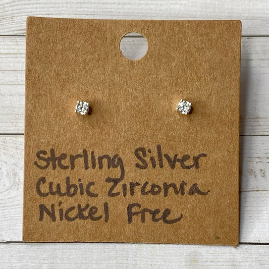 Sterling Silver Cubic Zirconia Earrings