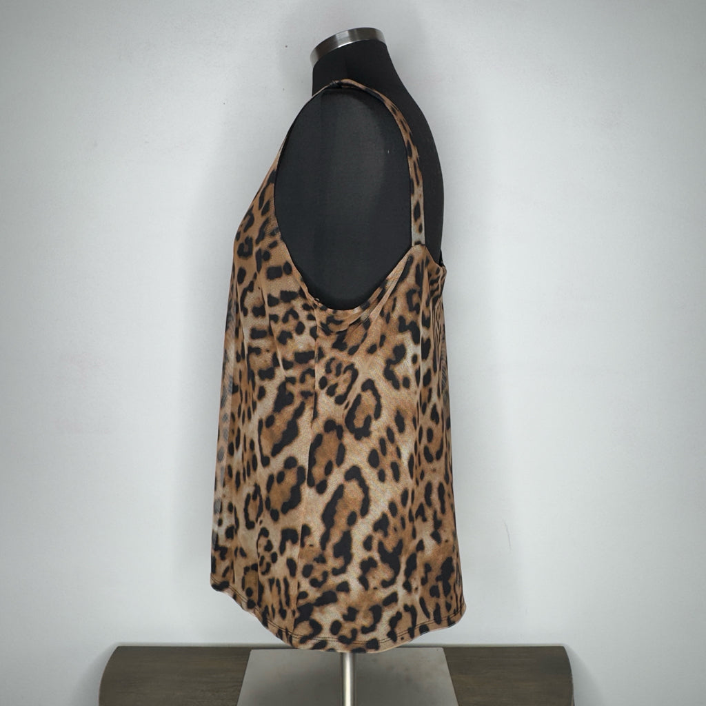 Chico's Leopard Print Tank Top - Size Large