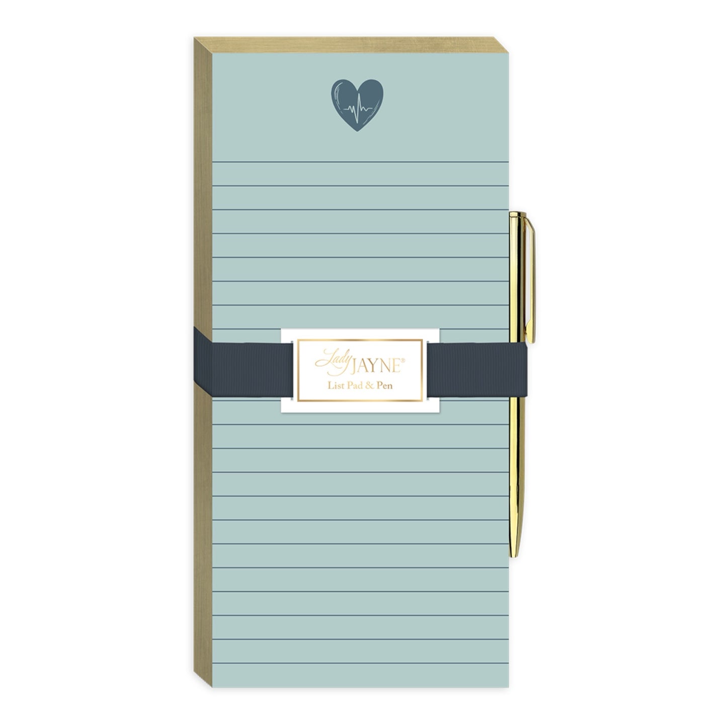 Heart Magnetic List Pad With Pen