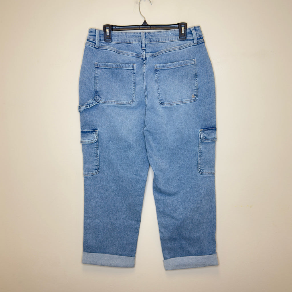Lularoe Denim Cargo Cropped Jeans - Size 30 (10/12)