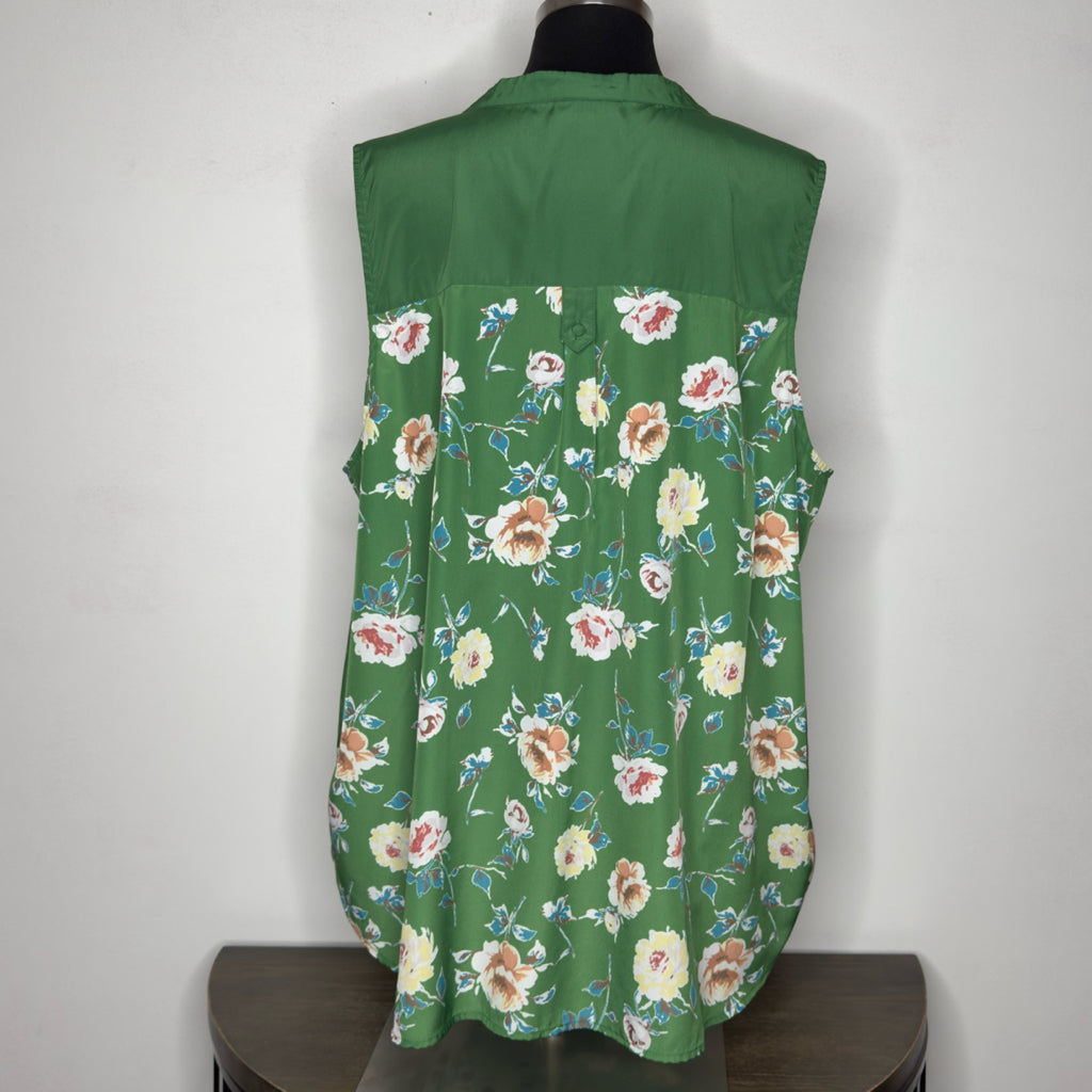 ModCloth Floral Sleeveless Top - Size 2X
