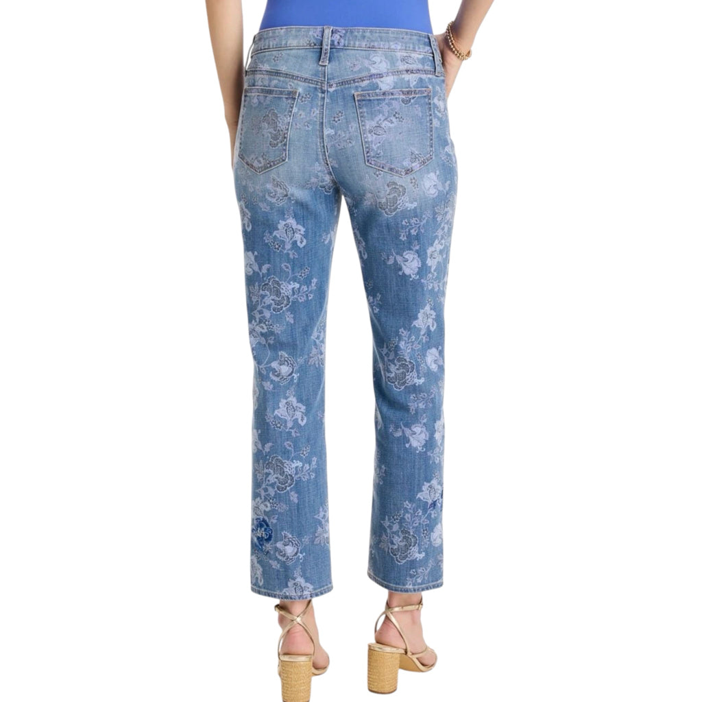 Chico's Embellished Girlfriend Crop Jeans - Size 14