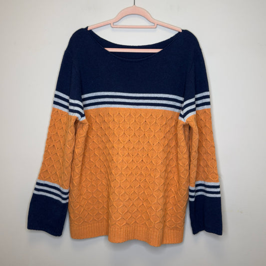 Blue & Orange Sweater - Size 2X