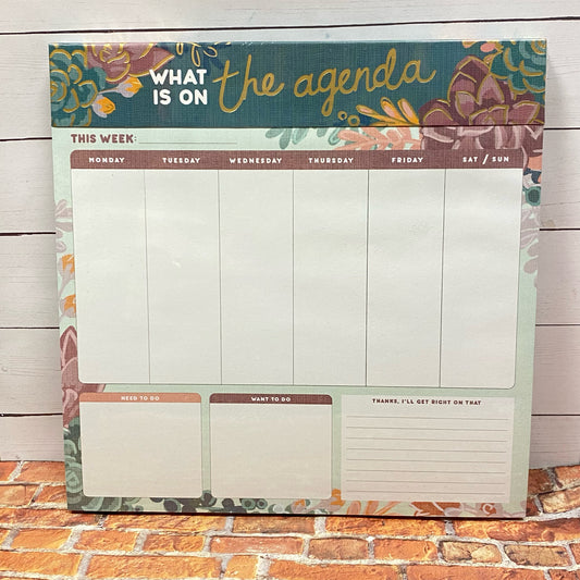 What Is On The Agenda Stationery