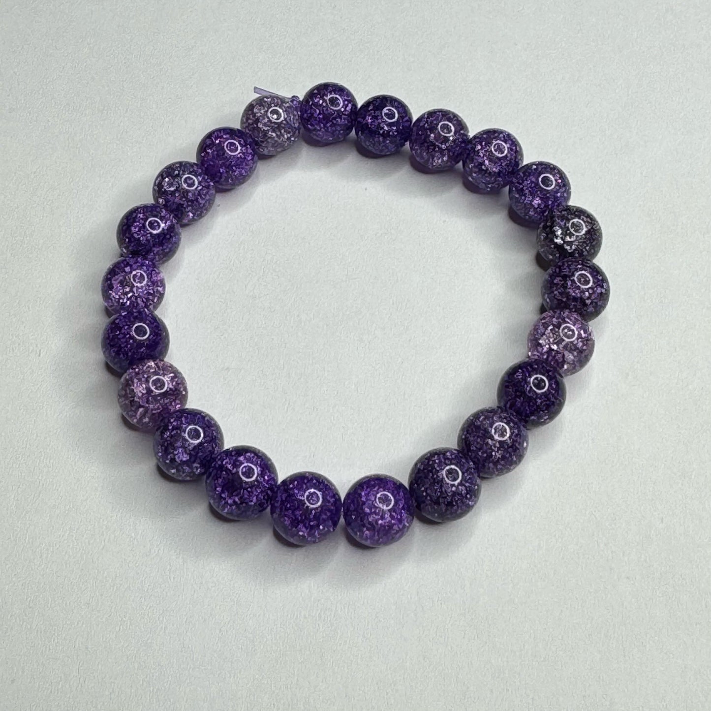 Inga Ann's Bracelet - Purple Crackled Quartz