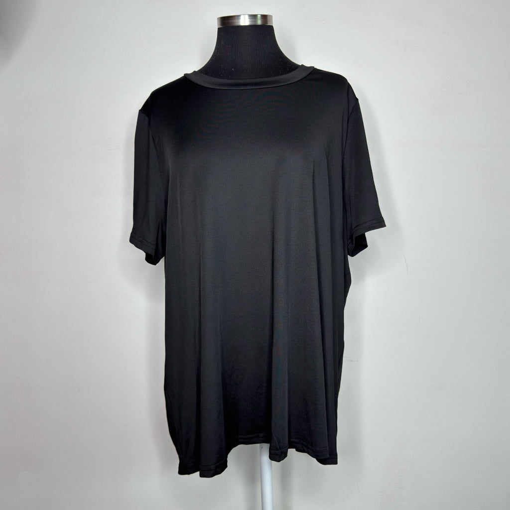 Black Short Sleeve Athletic Tee - Size 2XL