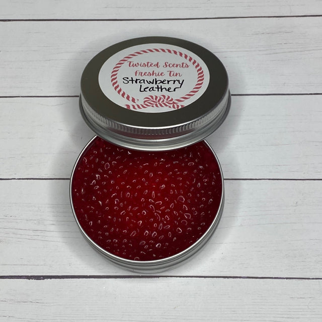 Twisted Scents Freshie Tin - Strawberry Leather
