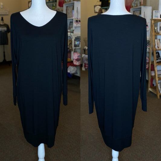 Eileen Fisher V-Neck Dolman Sleeve Knee Length Dress - Size XS