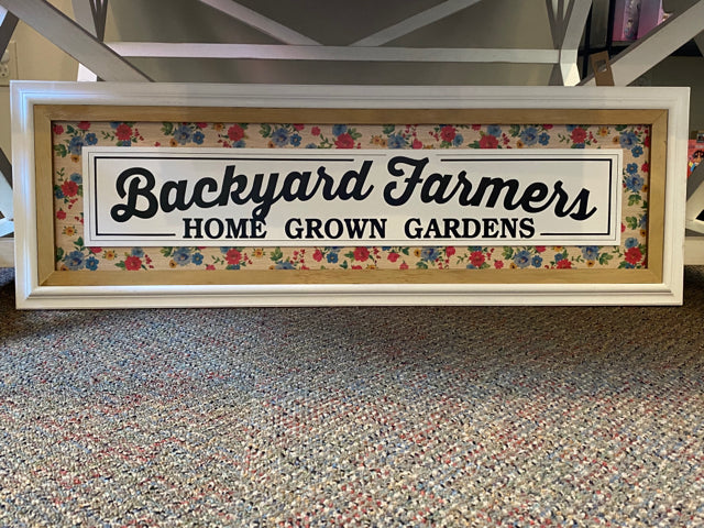 Backyard Farmers Home Grown Gardens Sign