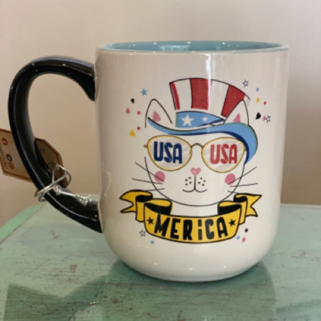 USA Cat Merica Mug