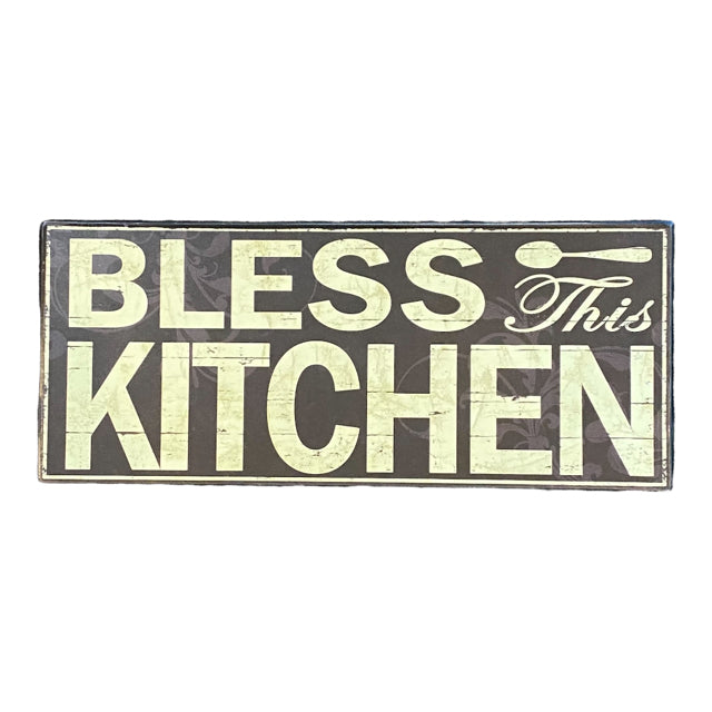 Bless This Kitchen Easel Sign