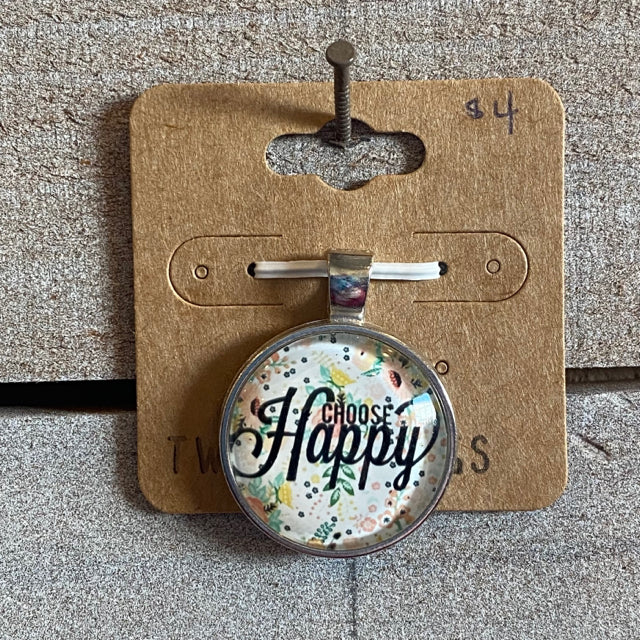 Two Blessings Charm - Choose Happy