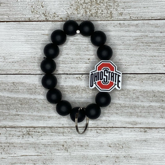 S & L Crafts - Bracelet Keychain - Ohio State