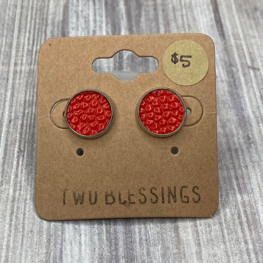 Two Blessings Earrings - Red