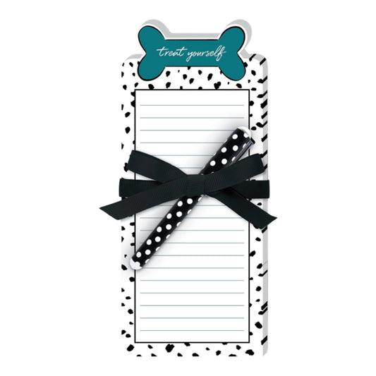 Treat Yourself Bone Die-Cut Notepad