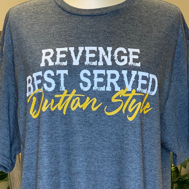 Revenge Best Served Dutton Style Graphic Tee - Size Large