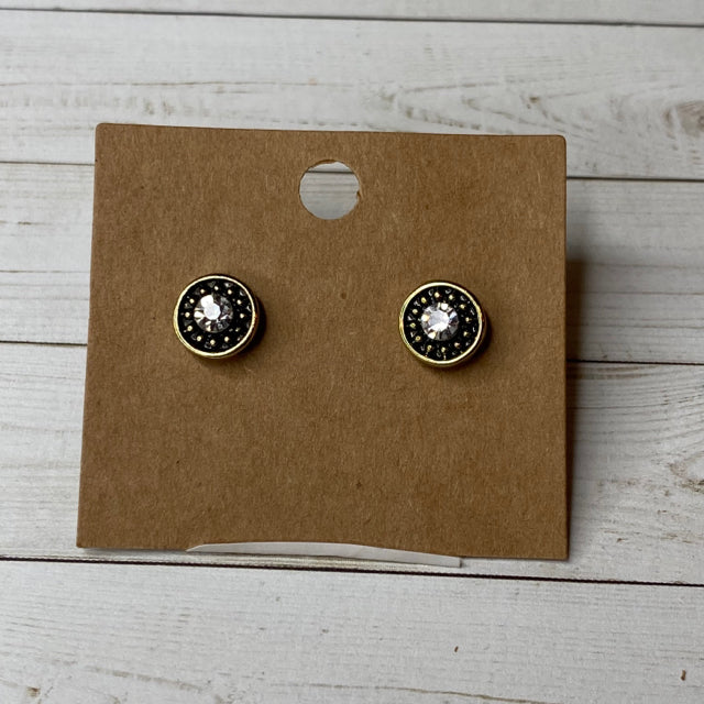 Round Rhinestone Earrings