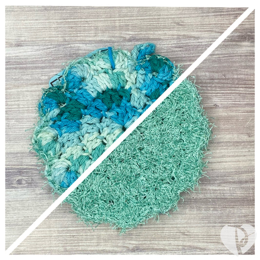 2-Sided Bath Sponge - Mint Green/Multicolor