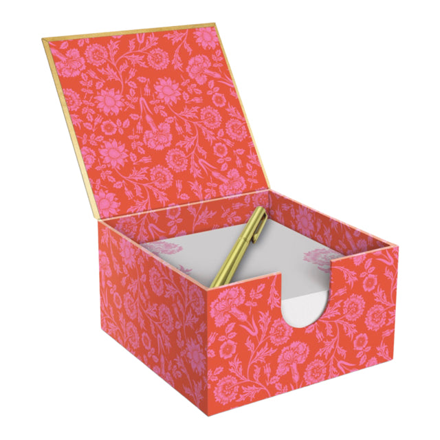 Prairie Rose Memo Box With Pen