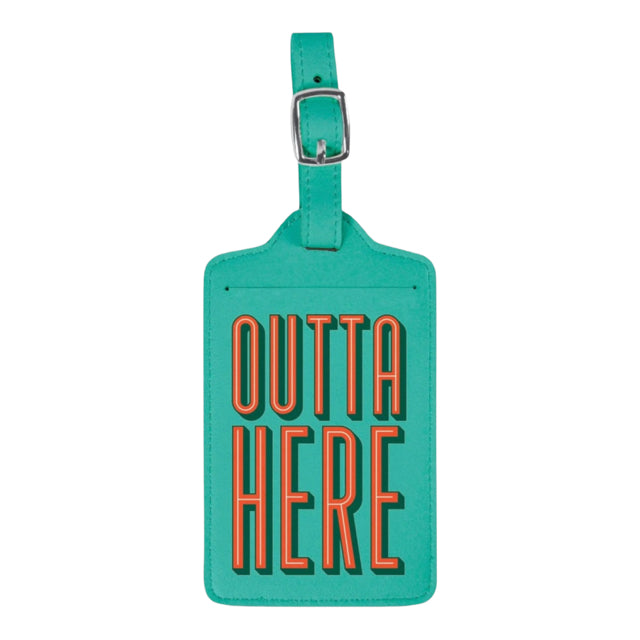 Wander Ware Outta Here Luggage Tag