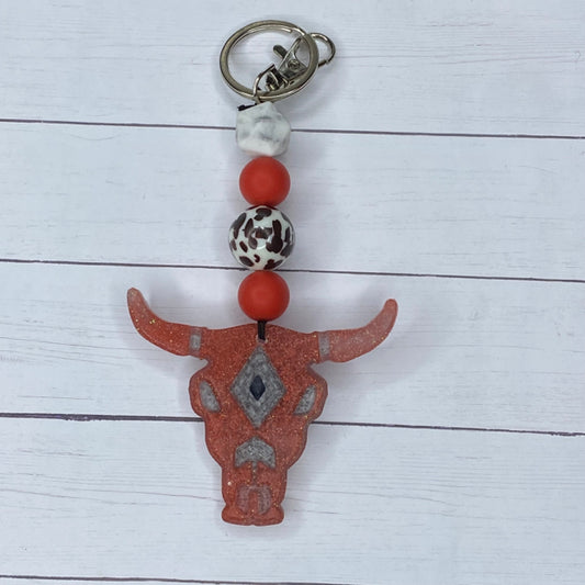 S & L Crafts - Keychain - Bull Skull