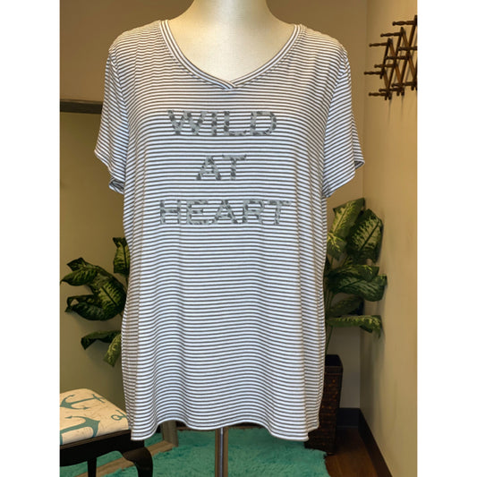 Chico's Zenergy "Wild At Heart" Tee - Size Large