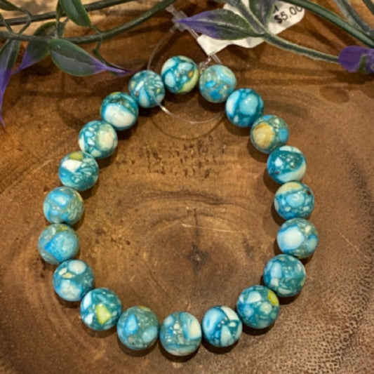 Inga Ann's Reconstituted Stone Beaded Bracelet