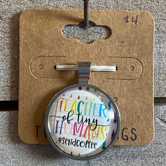 Two Blessings Charm - Teacher Of Tiny Humans #sendcoffee
