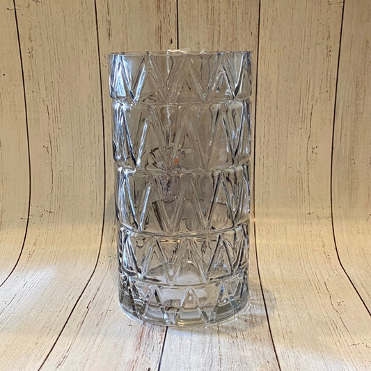 Triangle Pattern Glass Vase