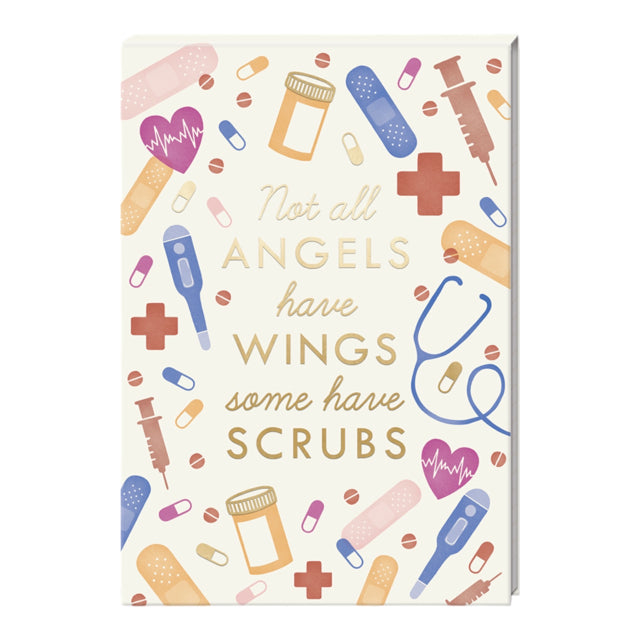 Not All Angels Have Wings Some Have Scrubs Flip Top Notepad