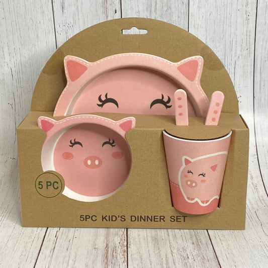 Pig 5pc Kids Dinner Set
