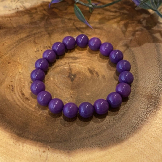 Inga Ann's Beaded Bracelet - Purple