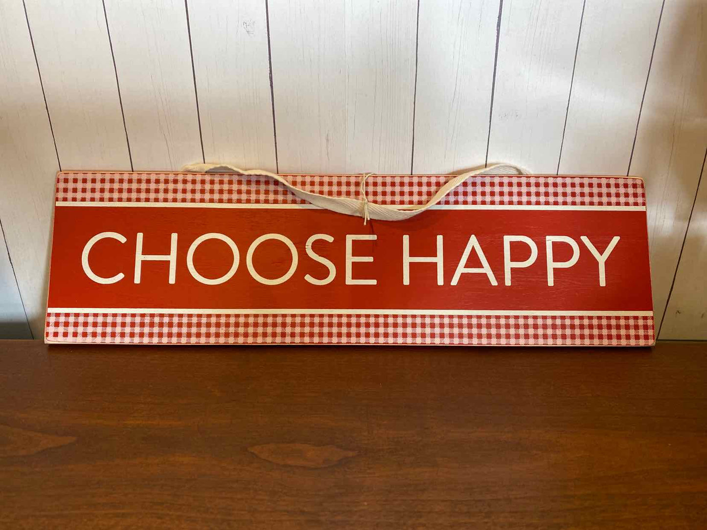 Choose Happy Hanging Sign