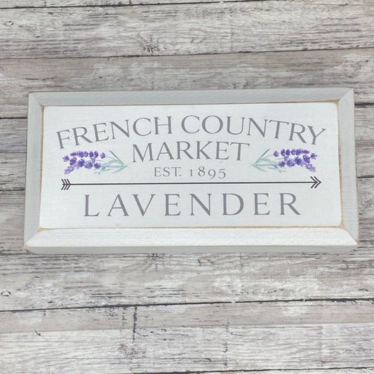 French Country Market Lavender Box Sign