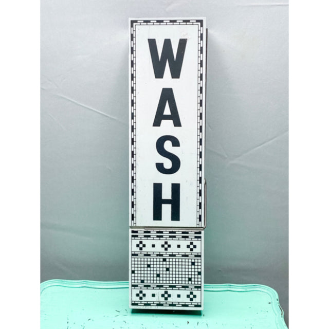 Wash Clothes Pin Sign