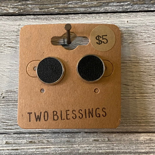 Two Blessings Earrings - Black