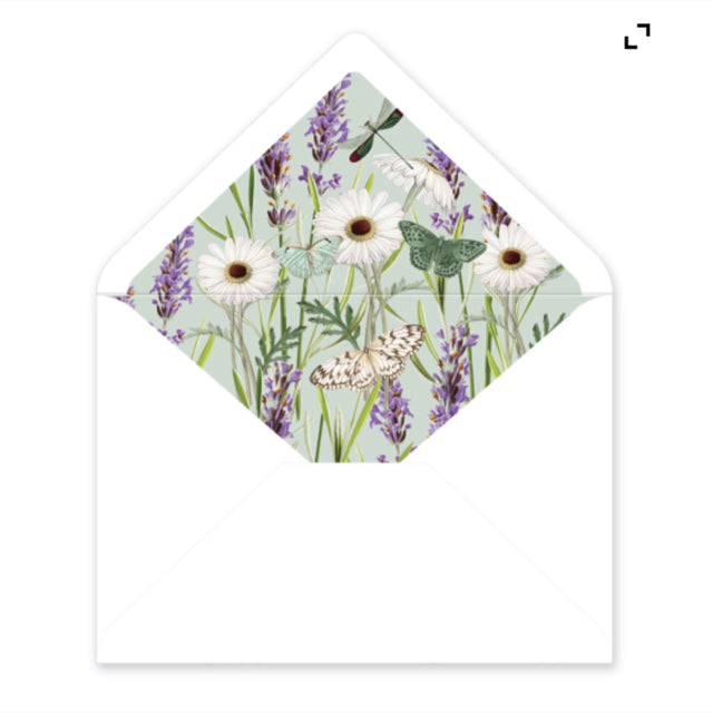 Daisy Lavender Boxed Note Card Set