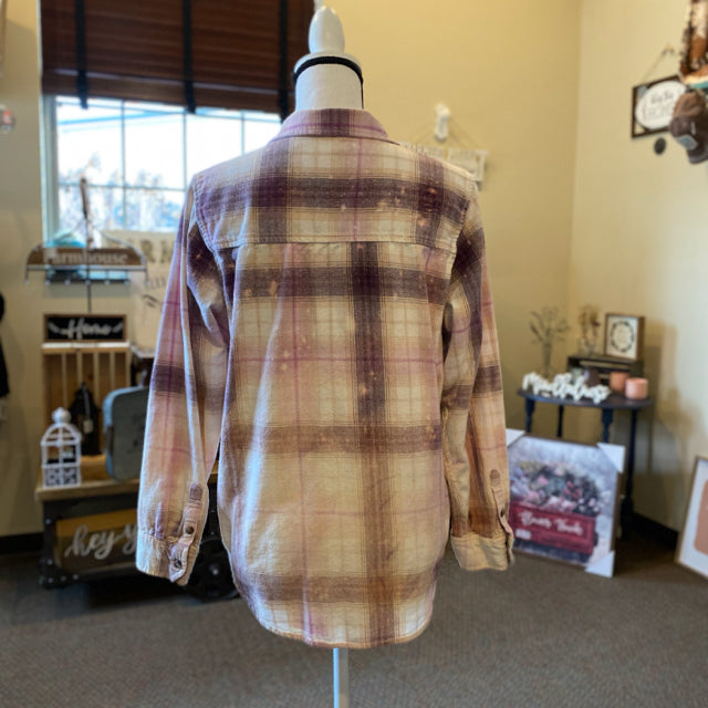 Hand Bleached Flannel - Size Medium