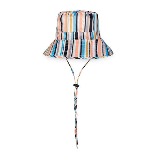 GoGo Striped Kelsey Weekender Bucket Hat