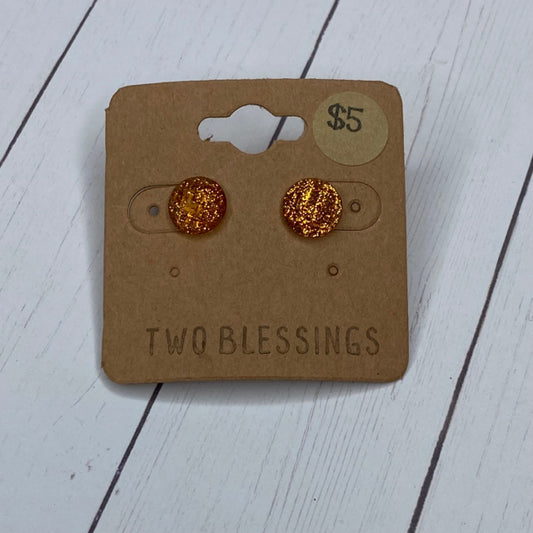Two Blessings - Orange Earrings