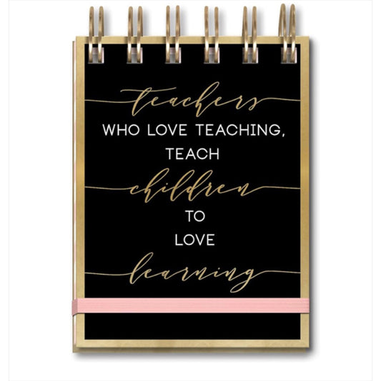 Teachers Who Love Teaching Teach Children To Love Learning Spiral Notepad