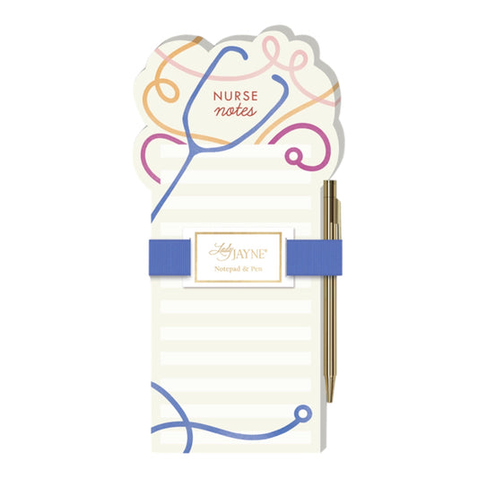 Nurse Notes Die-Cut Stethoscope Notepad w/Pen