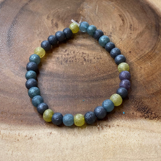 Inga Ann's Beaded Bracelet - Multicolor Sparkle - 6mm