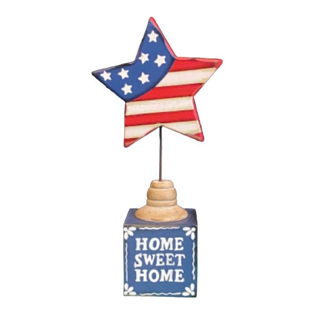 Home Sweet Home Red, White & Blue Decor