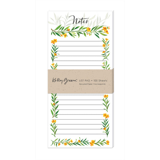 Tarragon Notes Magnetic List Pad